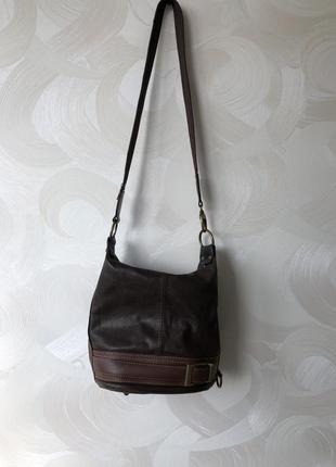 Кожаная сумка рюкзак трансформер