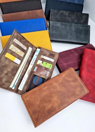 Шкіряний гаманець, складаний гаманець, гаманець шкіра, шкіряний гаманець унісекс, гаманець real leather1 фото