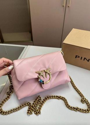 Женская сумка кросс боди pinko пинко в расцветках, клатч, брендовая сумка, сумка на плечо, сумки кожа3 фото