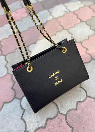 Жіноча сумка шанель chanel, брендова сумка, офісна сумка, стьобана1 фото