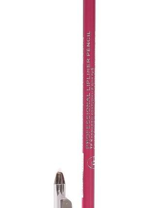 Олівець для губ triumph №19 розовий з точилкою дерев'яний magenta1 фото