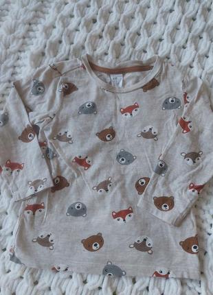 Кофта з тваринками від h&m світштот