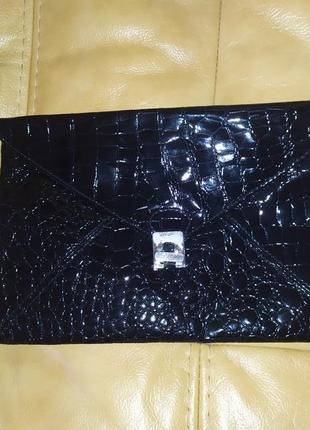 Сумка клатч конверт лаковий