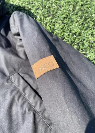 Крутая оригинальная чёрная куртка парка,осенняя зимняя с капюшоном adidas neo,р.м,ne reebok8 фото