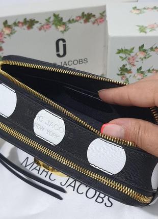 Жіноча сумка marc jacobs марк джейкобс чорна горох, клатч крос боді, брендова сумка, сумка через плече3 фото