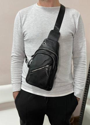 Мужская сумка слинг на плечо , нагрудная мужская сумка1 фото