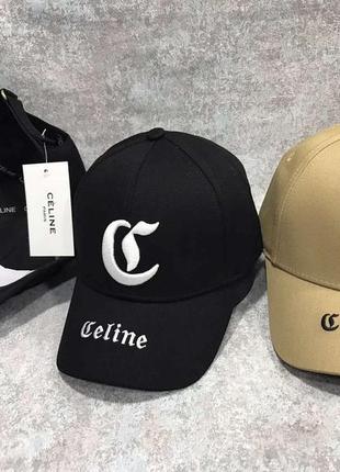 Кепка celine в кольорах, кепка селін, брендова бейсболка, брендова кепка, модна кепка, кеппі