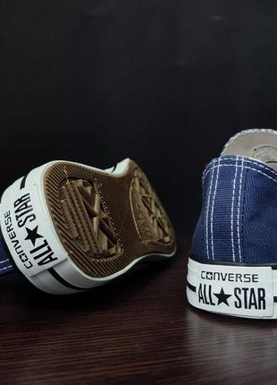 Синии кеды конверсы converse all star классические кроссовки слипоны базовые большие размеры 40 -447 фото