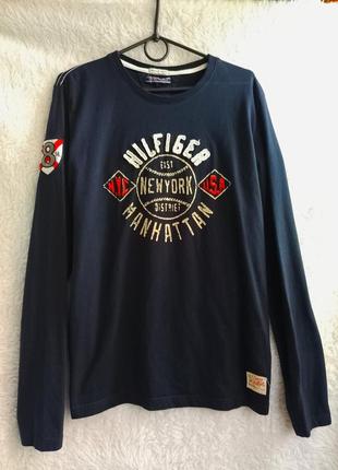 Хлопковый лонгслив tommy hilfiger