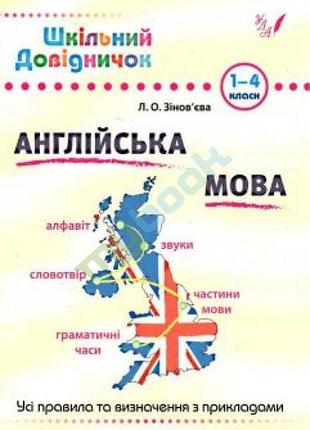 Книга шкільний довідничок. англійська мова, шт