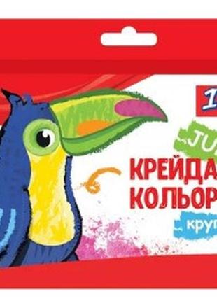 Крейда кольорова "1 вересня"  9 шт. "jumbo" 400447 "zoo land", шт