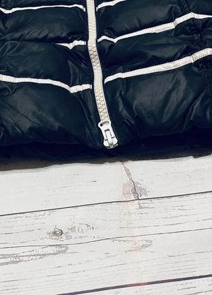 Пуховик snowimage, удлиненная зимняя куртка в полоску, куртка с капюшоном3 фото