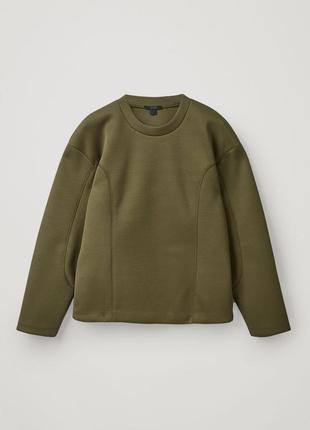 Свитшот cos lyocell structured sweatshirt / s