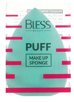 Спонж для нанесення тонального крему бьюті блендер bless beauty