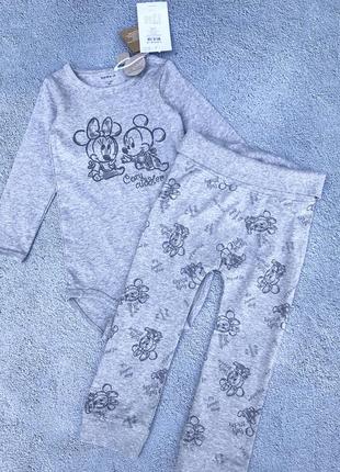 Комплект боди и штанишки с мультяшным принтом name it