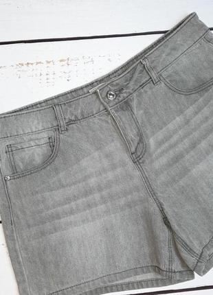 1+1=3 фирменные короткие джинсовые серые шорты pimkie, размер 44 - 465 фото