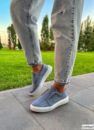 🔥мокасини casual style джинс замш.