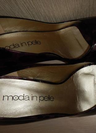 Роскошные лакированные туфли кожа moda in pelle p.388 фото
