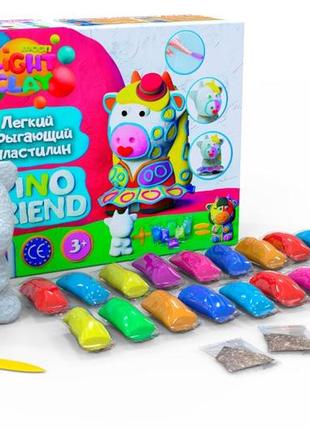 Набір легкого стрибаючого пластиліну moon light clay "pino friend діді", 70061