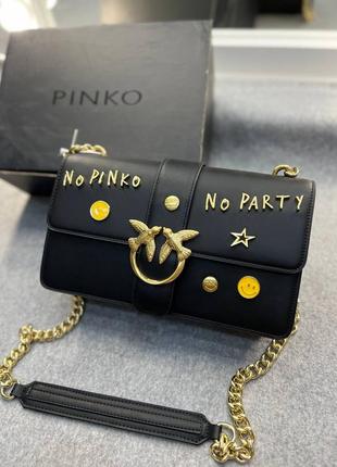 Жіноча сумка pinko love bag пінко чорна, брендова сумка, брендові сумки pinko, клатч, модні сумки2 фото