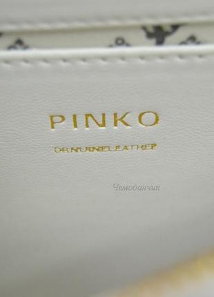 Жіноча брендова сумка pinko пінко крос-боді біла, жіночі сумки, стильні сумки, cross body, пінко, 6695 фото
