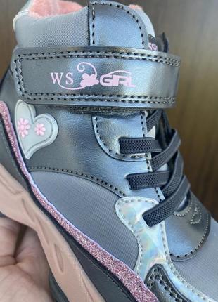 Утепленные ботинки для девочки webestep 27-32 размер2 фото