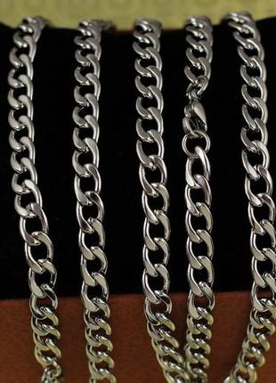 Цепь xuping jewelry круглый панцирь 50 см 6 мм серебристая