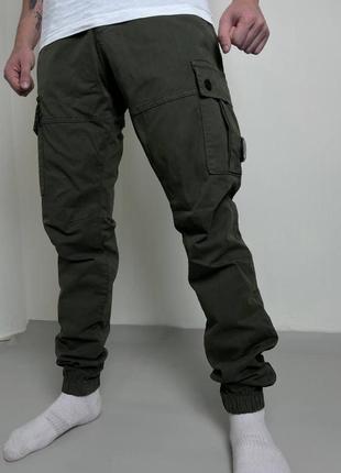 Брюки карго c.p. company хаки / качественные брюки мужские с п компани