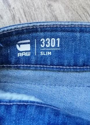 Джинси g-star raw 3301 slim 32x325 фото