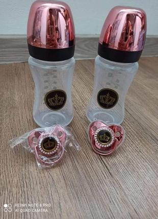 Дитяча пляшечка+пустушка