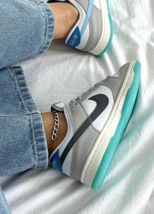 Кроссовки nike sb dunk 520 blue grey4 фото