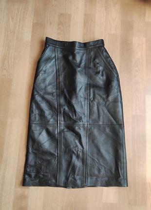 Leatherama кожаная юбка карандаш.2 фото