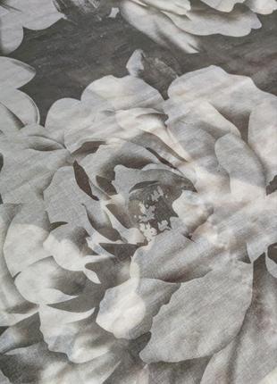 Палантин шарф  картина цветочный принт /4428/4 фото
