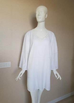 Біла блуза великий розмір батал fabiani