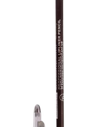 Олівець для губ triumph №91 баклажан з точилкою дерев'яний blackberry1 фото