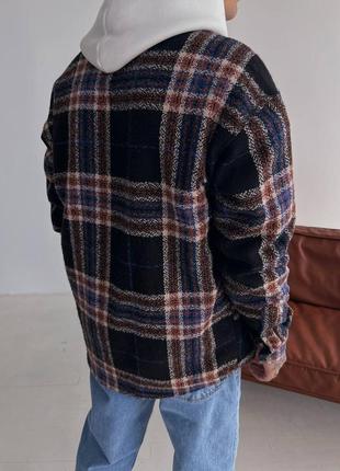 Мужская байковая оверсайз рубашка 😍10 фото
