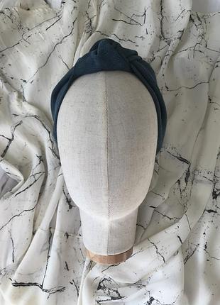 Вельветова пов’язка на голову/для волосся/чалма з вузлом