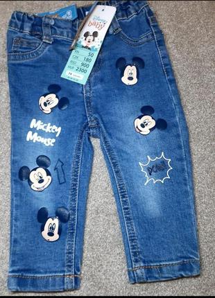 Стильні джинси з mickey mouse для хлопчика