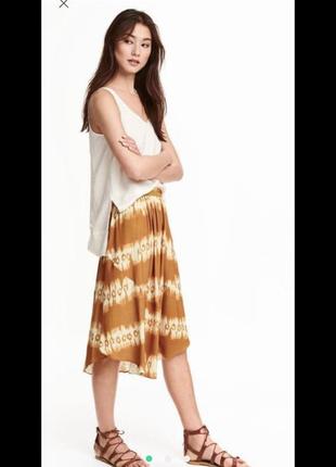 H&m новая юбка миди омбре вискоза