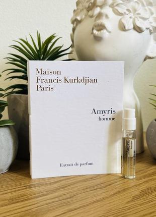 Оригінал пробник парфум духі maison francis kurkdjian amyris homme extrait de parfum оригинал парфюм духи