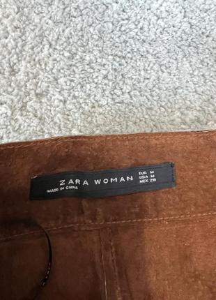 Шикарная замшевая юбка zara7 фото