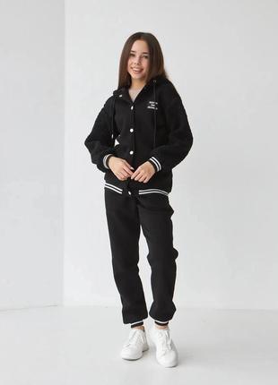 Дитячий,підлітковий костюм на флісі бомбер та штани