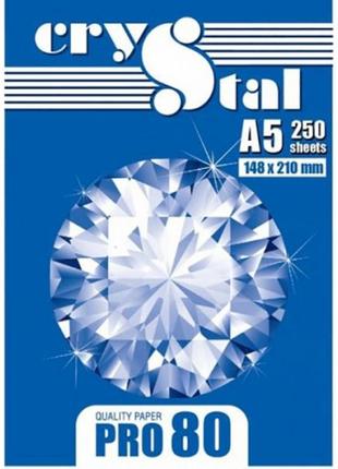 Папір ксероксний "cristal pro 80" a5 80 г/м2 250арк 16.7284, шт