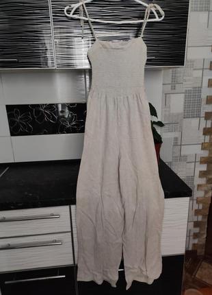 Комбинезон из льна и вискозы