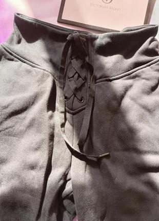 Victoria's secret cotton fleece hoodie & cotton fleece lace-up jogger6 фото