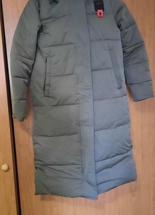 Зимова куртка пальто. хаки6 фото