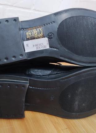 Кожаные черные ботинки ковбойки6 фото