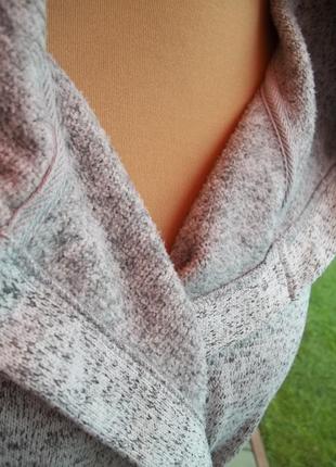 ( 48 / 50 р ) женский халат трикотажный на флисе с начесом б / у4 фото