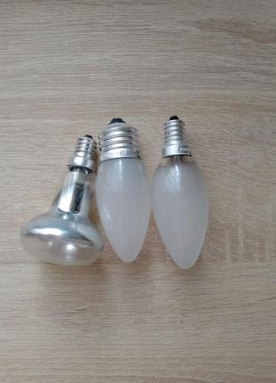 Набір ламп розжарювання з вузьким цоколем і широким 3 шт.5 фото