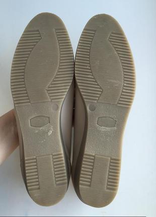 Шкіряні туфлі marks&spencer 41 р лофери, мокасіни9 фото